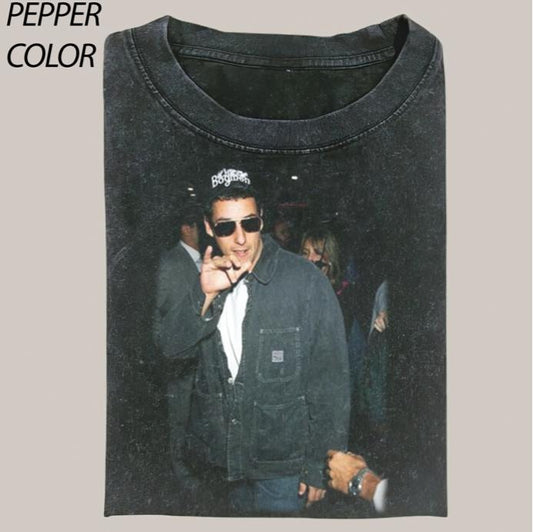Retro Adam Sandler CrewNeck Graphic T-shirt, Vintage 90's Movie Tee Gift For Boyfriend Top Streetwear Womenswear