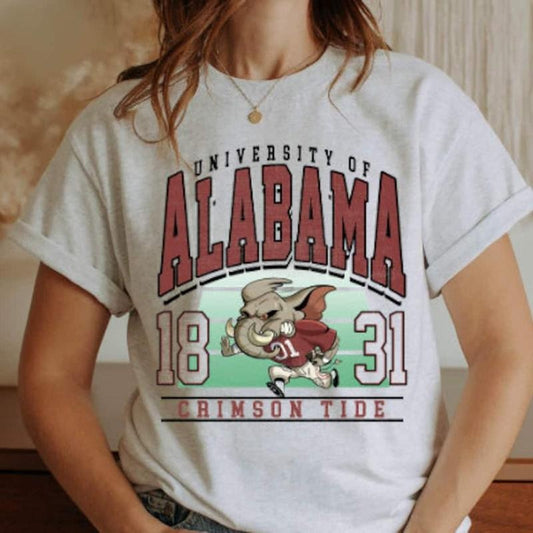 Retro Alabama T-Shirt, Gildan T-Shirt, Women's T-Shirt, Alabama Roll Tide wompwompmrcomershirt