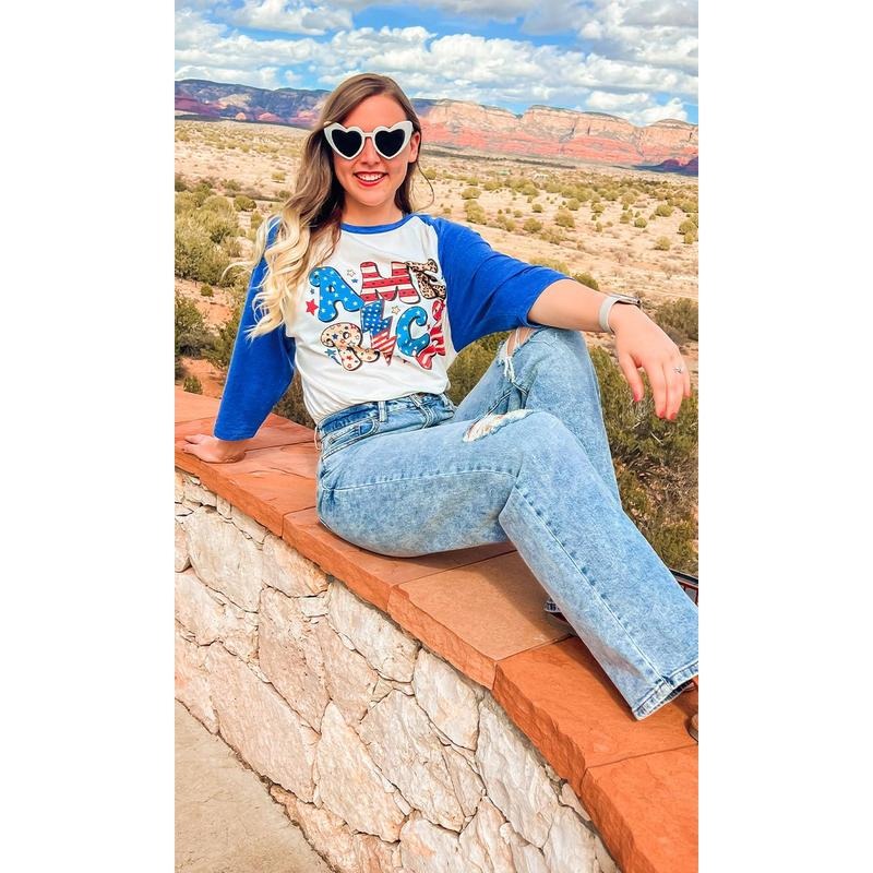 Retro America Raglan