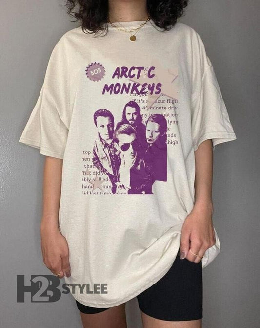 Retro Arctic Monkeys The Car Tour T-Shirt, World Music Fan Gift Tee