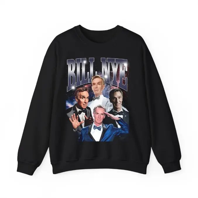 Retro BILL NYE Sweatshirt William Sanford Nye Sweatshirt, Bill Nye Sweatshirt, Bill Nye Retro 90s ,The Sciece Guy Sweatshirt, Bill Nye Tees, Bill Nye Gift