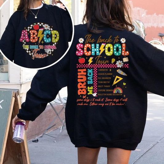 Retro Back to School Shirt for Teachers, ABCD Teacher Shirts, First Day Of School Teacher T-Shirt,Teacher Gift,Teacher Team Shirt,Tour  T-shirt, sweater and Hoodie