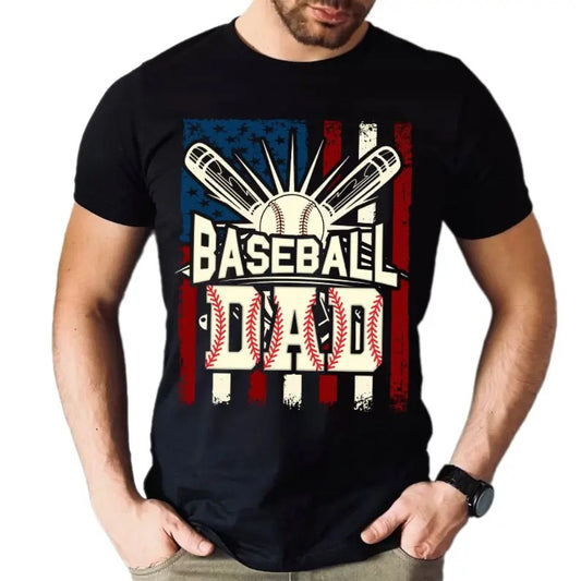 Retro Baseball Dad Shirt, Gift For Dad, Father's Day Shirt, Baseball Lovers Gift, Dad Life Shirt, Sport Dad Shirt, Classic Unisex T-Shirt, Gifts For Men Him, Short Sleeve Tee Shirt, Gifts For Men