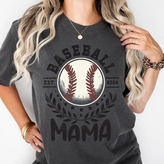 Retro Baseball Mama Shirt, Sports Team, Baseball Shirt, Mama Gift Mother's Day, Sports Shirt, Baseball Mom Shirt, Sport Tee, Unisex T-Shirt, Short Sleeve Tee Shirt, Unique Gifts For Mom, Gifts For Birthday