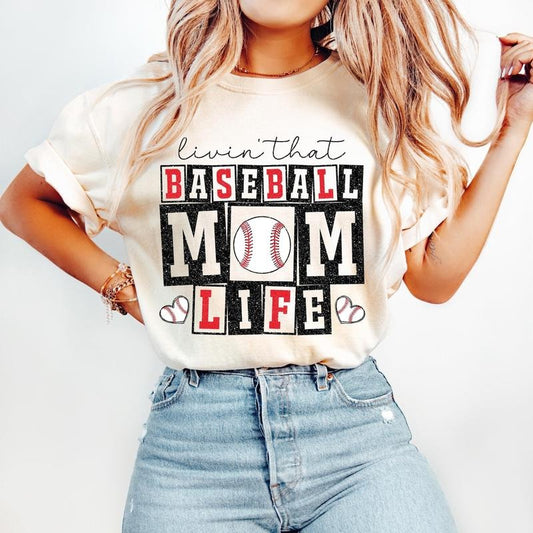 Retro Baseball Mom T-Shirt, Baseball T-Shirt, Baseball Mom Life, Baseball Mama, Baseball Shirt