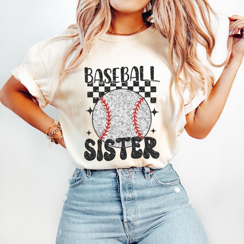 Retro Baseball Sister T-Shirt, Baseball T-Shirt, Sports T-Shirt