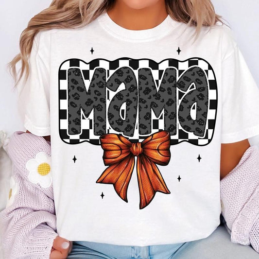 Retro Basketball Mama Coquette T-Shirt, Basketball Mama T-Shirt, Basketball Bow T-Shirt, Basketball Bow T-Shirt, Basketball Mom T-Shirt