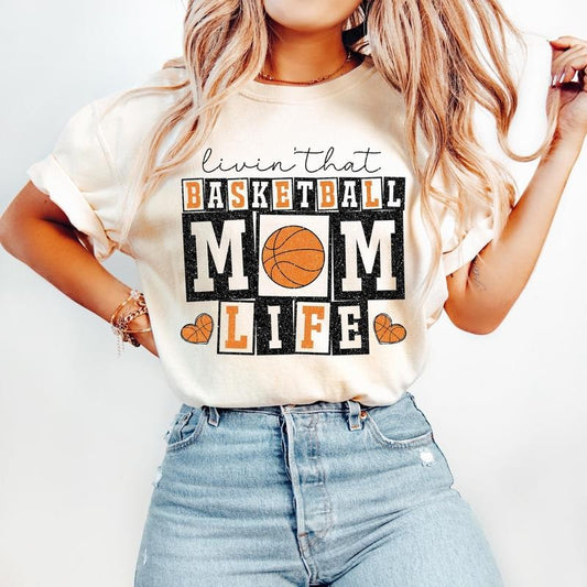Retro Basketball Mom T-Shirt, Basketball T-Shirt, Basketball Mama , Basketball Shirt