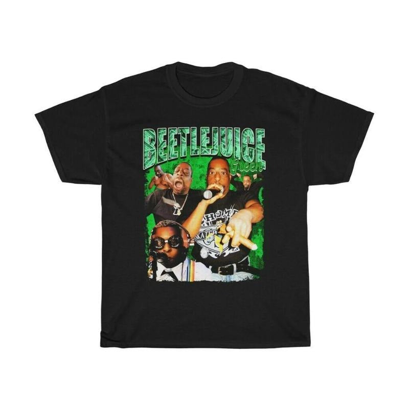 Retro Beetle juice Lester Green T Shirt, Funny Classic 90s Graphic Tee, Unisex,  Gift For Her Him Vintage Bootleg, Y2k 90s Fansstyle{n002}2