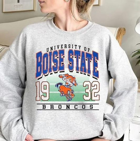 Retro Boise State Football Sweatshirt, Football Shirt, Gift For Fans