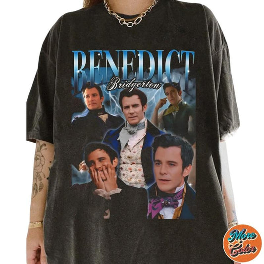 Retro Bootleg Benedict Bridgerton Vintage Shirts, Cotton Unisex T-Shirt, Crew Neck, Size S- 3XL, Menswear Top, Womenswear Top Underwear Streetwear