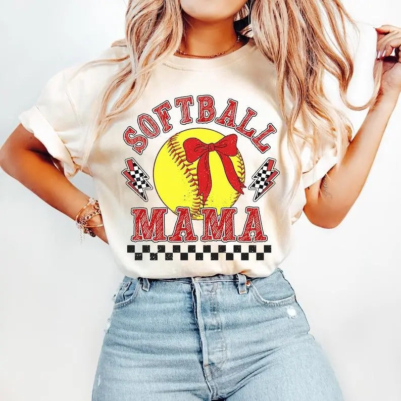 Retro Checkered Softball Mama Coquette tShirt-sweatshirt-hoodie, Game Day Softball tshirt, Softball Mom sweatshirt, Softball Coquette Shirt, Softball Tshirt, tshirt hot trend, sweatshirt best selling 2025