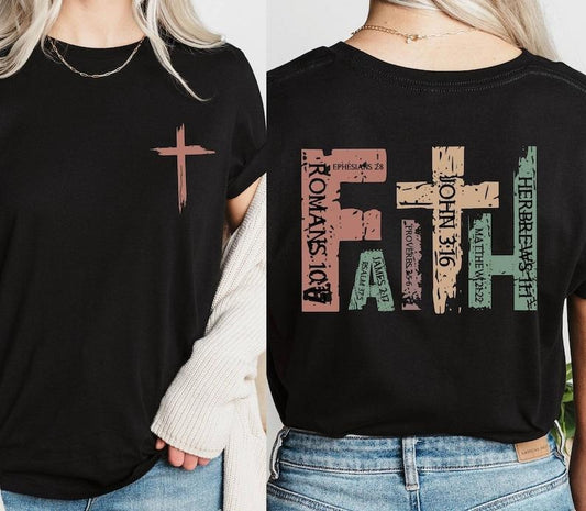 Retro Christian Shirt, Bible Verse Shirt, Religious Shirt, Retro Faith Shirt, Christian Cross Shirt, Praying Mama Shirt Easter Christian Tee T43