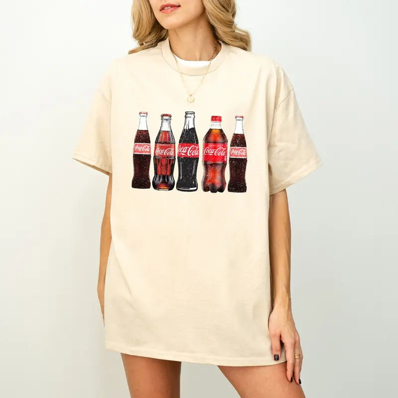 Retro Coca Cola Bottles Tshirt , Diet Coke Sweatshirt, Diet Coca Cola Crewneck, Wonmen's Tops T-shirt