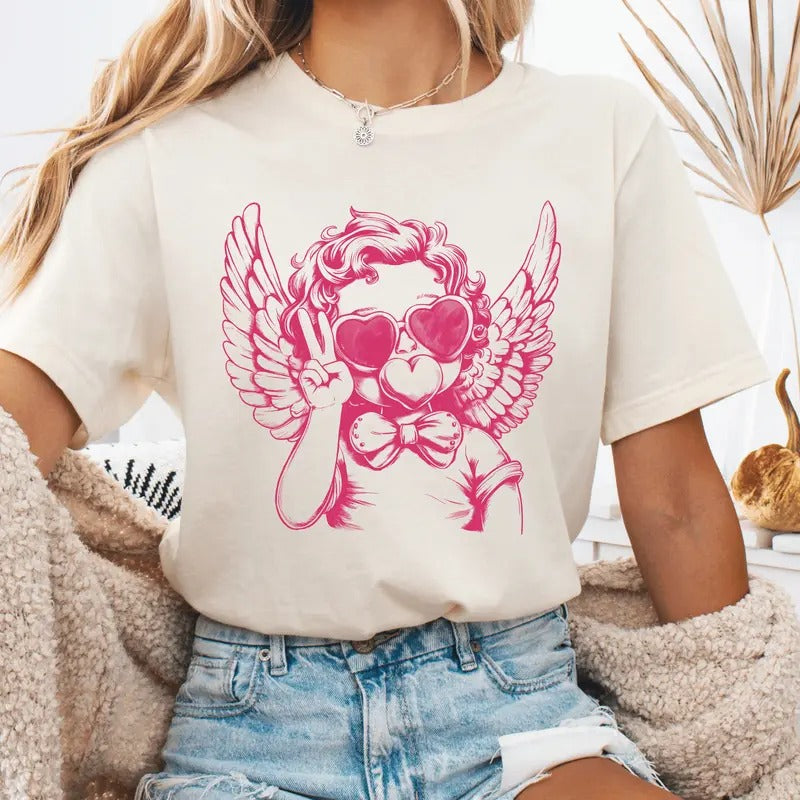 Retro Cupid Valentine Unisex Shirt - ONLY 2 at this price