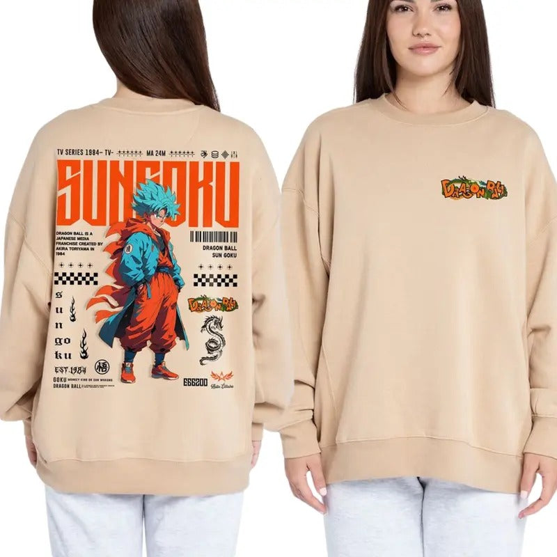 Retro Dragon Ballll T-Shirt | Anime Shirt, Cartoon Shirt, Goku, Krillin, Master Roshi, Gift for Fans