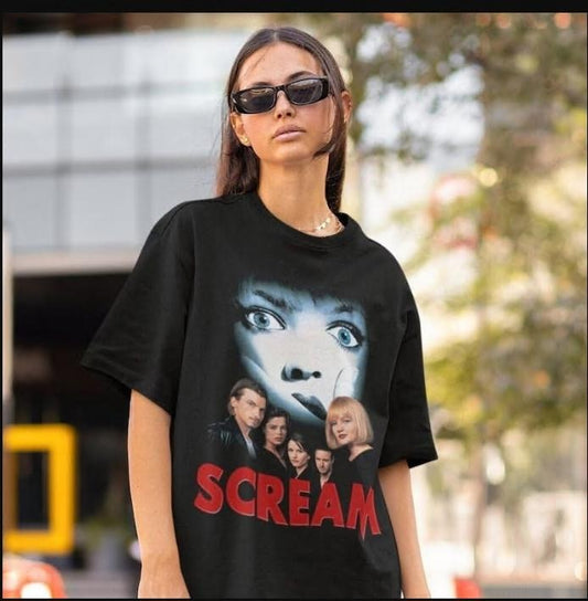 Retro Drew Barrymore Scream T-Shirt scream movie shirt, 90s movie tshirts