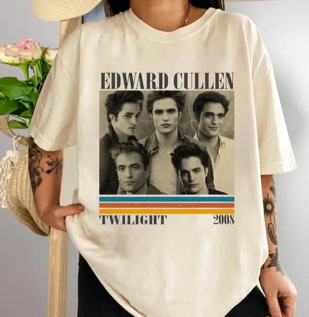 Retro Edward Cullen Shirt,  Edward Cullen Merch, Vintage Shirt, Edward Cullen Sweater