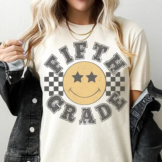 Retro Fifth Grade Teacher Shirt, 5th Grade Teacher shirt, First Day of School Matching TShirt, New Teacher Gift, Teacher Squad, Vintage  T-shirt, sweater and Hoodie