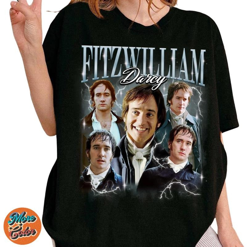 Retro Fitzwilliam Darcy Shirt, Pride and Prejudice Shirts, Cotton Unisex T-Shirt, Crew Neck, Size S- 3XL, Menswear Top, Womenswear Top Underwear Streetwear
