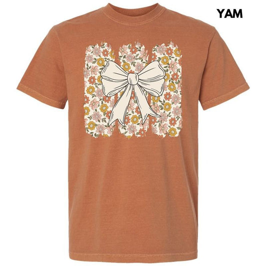Retro Flower Bow Colors T-Shirt 'NLB'