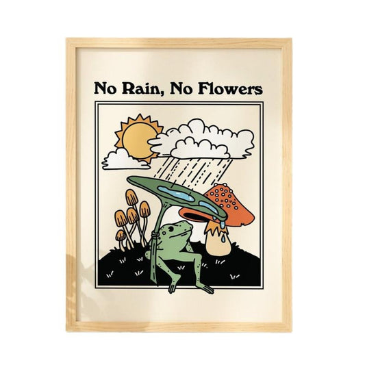 Retro Frog Wall Print, Emerald Green Poster, Positive Quote Wall Decor, Bar Cart Decor, Gifts For Her Women Bedroom Decor, Poster Prints No Frame, Dorm Room Decor, Art Posters, Gifts For Birthday Christmas