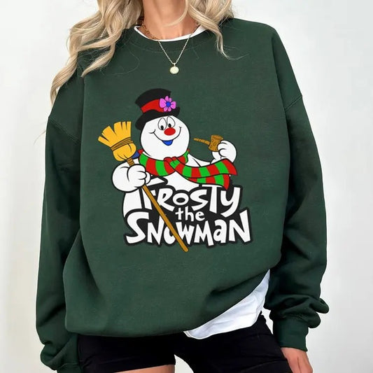 Retro Frosty Xmas Shirt, Frosty The Snowman Sweatshirt, Vintage Xmas Holiday T-shirt, Cartoon Movie Shirt, Frosty Lovers Sweatshirt