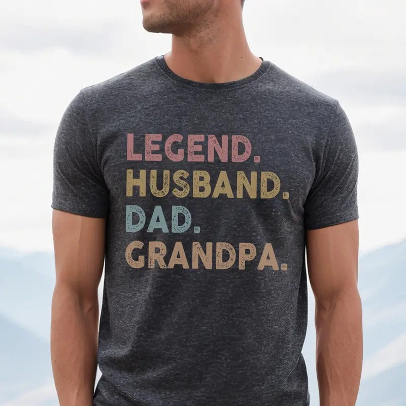 Retro Grandpa T-shirt, Fathers Day Gift, Grandpa Gift from Daughter, Gift for Dad