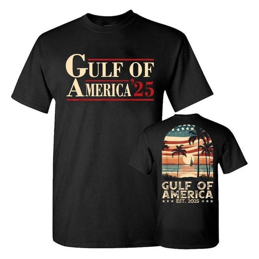 Retro Gulf Of USA America  2025 American Flag Gulf Mexico T Shirt, Graphic Printed Unisex Classic Cotton sweatshirt, hoodie
