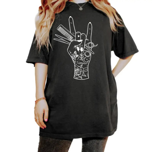 Retro Hairstylist Shirt, Hairstylist Tshirt, Hairdresser Tee, Licensed Hair Therapist Shirt, Hair Dresser, Hair Stylist Gift, Unisex T-Shirt, Gifts For Women Men, Short Sleeve Tee Shirt, Gifts For Birthday