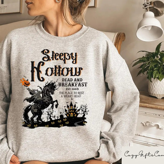 Retro Halloween Sweatshirt, Sleepy Hollow Tshirt, Halloween Gift, Retro Fall Shirt, Headless Horseman Tshirt, Halloween Horror Sweatshirt