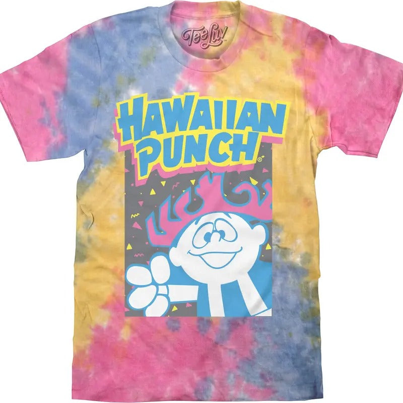 Retro Hawaiian Punch Tie Dye T-Shirt - Sherbert Tie Dye