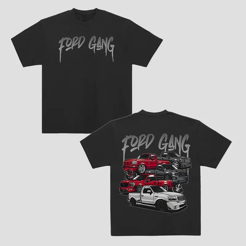 Retro Heavy Limited Ford Gang 2-Sided T-Shirt For Men For Women