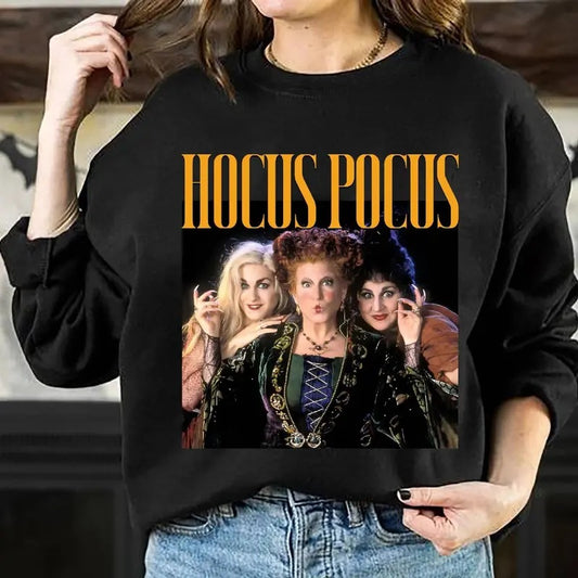 Retro Hocus Pocus Shirt Hocus Pocus Halloween Shirt Sanderson Sisters, Mary, Winifred, Sarah Fan Lovers Movie Shirt