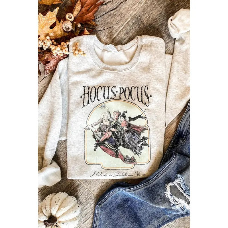 Retro Hocus Pocus Sweatshirt, Sanderson Pullover Sweatshirt, Halloween Sweatshirt
