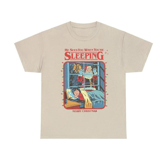 Retro Holiday T-Shirt Spooky Santa Graphic Tee