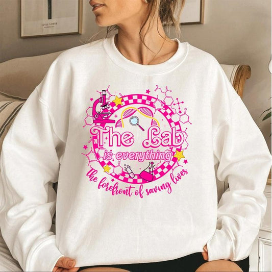 Retro Lab Week 2024 Shirt, The Lab Is Everything Sweatshirt, Laboratory Gifts, Lab Scientist Hoodie, Lab Week Team Crewneck