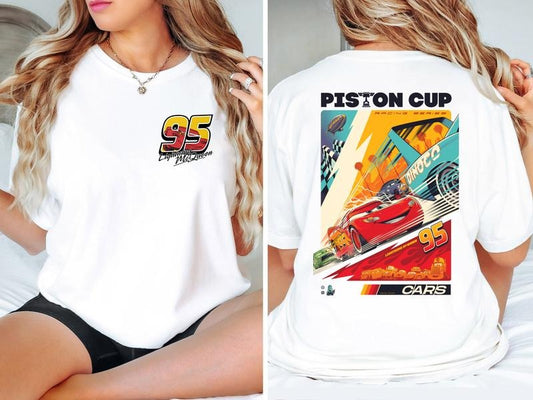 Retro Lightning McQueen Shirt, MC Queen Shirt, Cars Movie Shirtstyle{n002}2