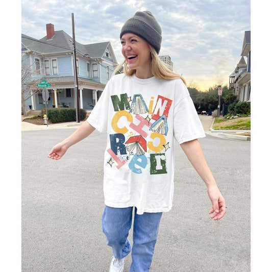 Retro Main Character Shirt CC Fun Bookish Graphic Tee Villain Era Dark Romance Reader Romantasy Librarian Gift For Reader Library Shirt Smut