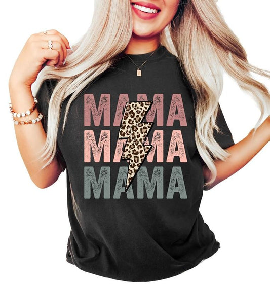 Retro Mama Shirt, Leopard Mama Shirt, Motherhood Shirt, Mama Gift Mother's Day, Unisex T-Shirt, Gifts For Mama Mother From Daughter Son, Short Sleeve Tee Shirt, Gifts Ideas For Mommy, Gifts For Birthday
