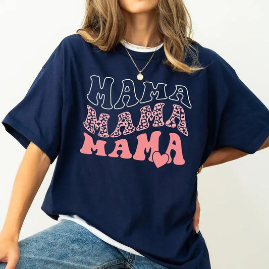 Retro Mama, Vintage Comfort Colors Tshirt, Women's Crew Neck, Crewneck