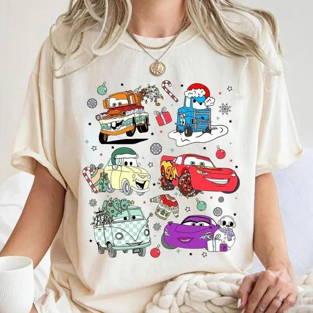 Retro Mc Queen Christmas Shirtm Cars Christmas Shirt, Christmas Shirt, Mc Queen Xmas Shirt, Family Christmas Shirtstyle{n002}2