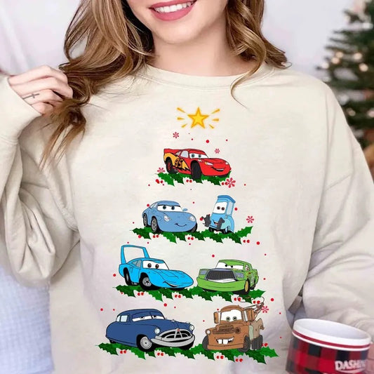 Retro Mc Queen Christmas Shirtm Cars Christmas Shirt, Christmas Shirt, Mc Queen Xmas Shirt, Family Christmas Shirtstyle{n002}3