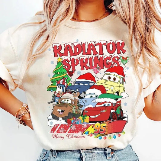 Retro Mc Queen Christmas Shirtm Cars Christmas Shirt, Christmas Shirt, Mc Queen Xmas Shirt, Family Christmas Shirtstyle{n002}5