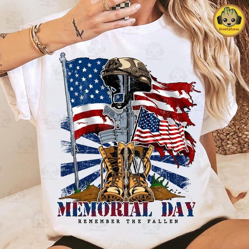 Retro Memorial Day Remember The Fallen tshirt, Proud Veteran Shirt, Vintage Military