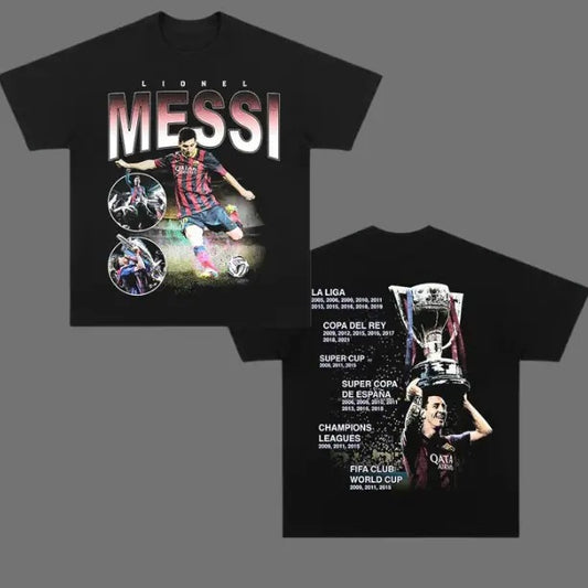 Retro Messi T-Shirt, Messi 2-Sided Vintage Tee, Unisex Soccer Shirt, Sweatshirt, Graphic Tees, Menswear Womenswear Streetwear