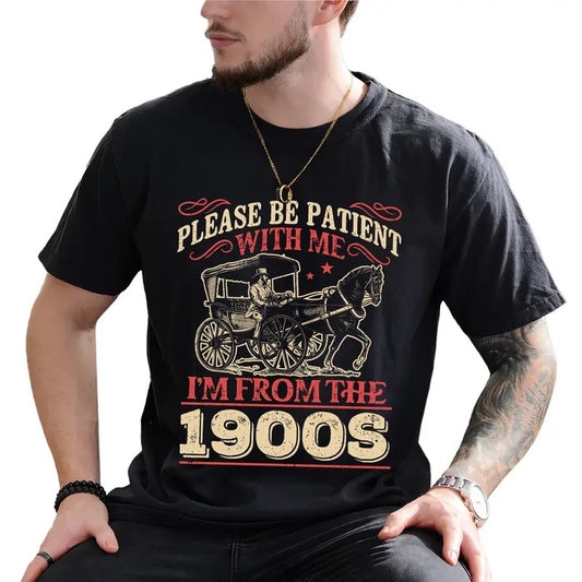 Retro Please Be Patient With Me I'm From The 1990s Graphic Tee, Vintage 90s T-shirt For Men, Funny Generation X Shirt, Gen X Men Tee,  Gift For Him