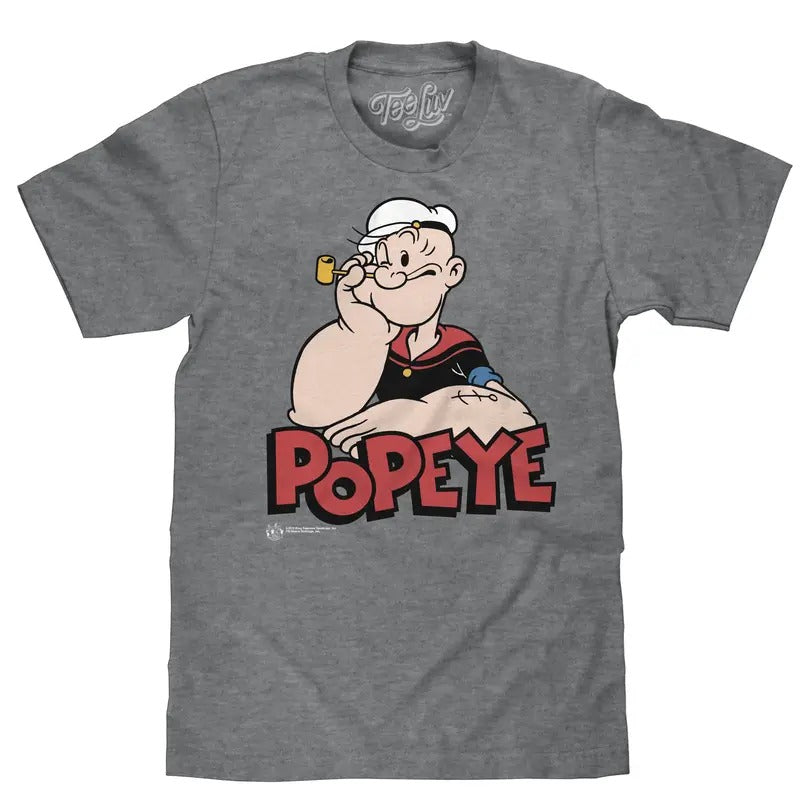 Retro Popeye T-Shirt - Graphite Gray Heather
