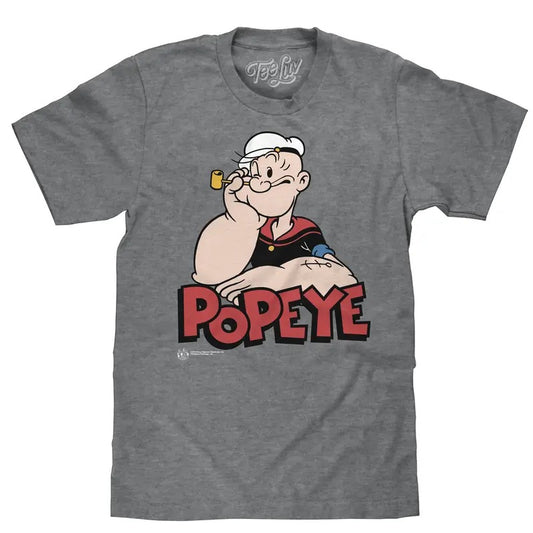 Retro Popeye T-Shirt - Graphite Gray Heather