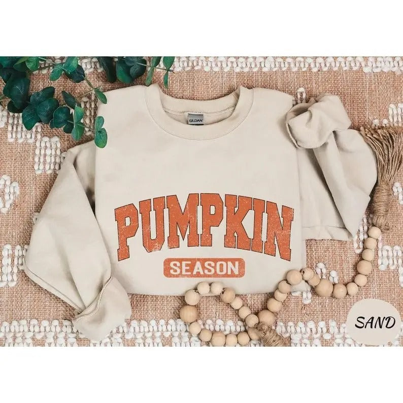 Retro Pumpkin Season Sweatshirt - Thanksgiving Gift Fall Gifts - Autumn Sweatshirt - Cute Fall Sweatshirt - Halloween Sweatshirts For Women